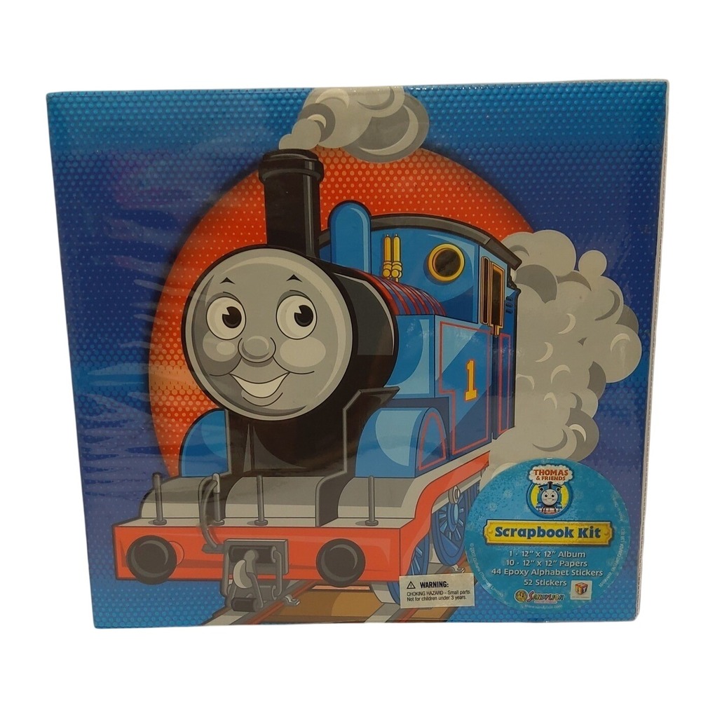 Vintage 2007 Thomas the Tank Engine Scrapbook Kit with Pages and Stickers